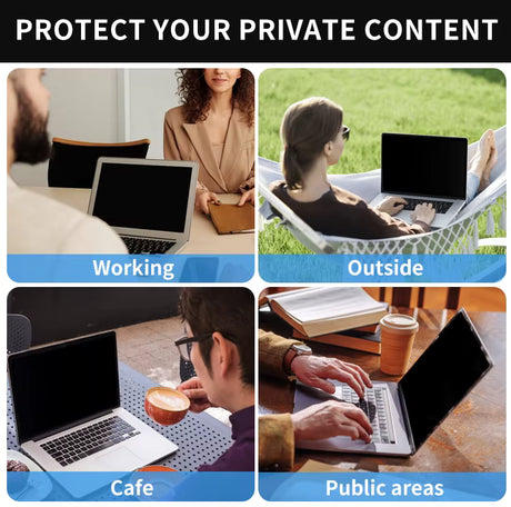 ZioShield  privacy filter  – Compatible with all PCs & Laptops, Laptop Privacy Screen Filter Blue light & UV protection - Zionka